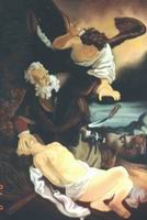 Painting, oil on canvas- Rembrandt Van Rijn. Abraham sacrificing his son.