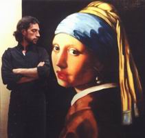 Painting, oil on canvas- Vermeer- Girl with the pearl earring.