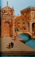 Detail 3 of Canaletto mural