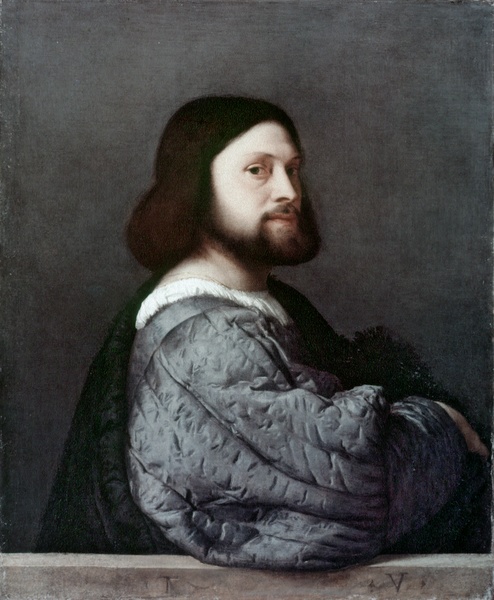 'Portrait of a Man with a Quilted Sleeve'