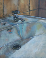 Sink- Oils on panel 10 x 8 inches